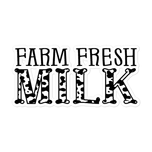 Farm Fresh Milk Sticker