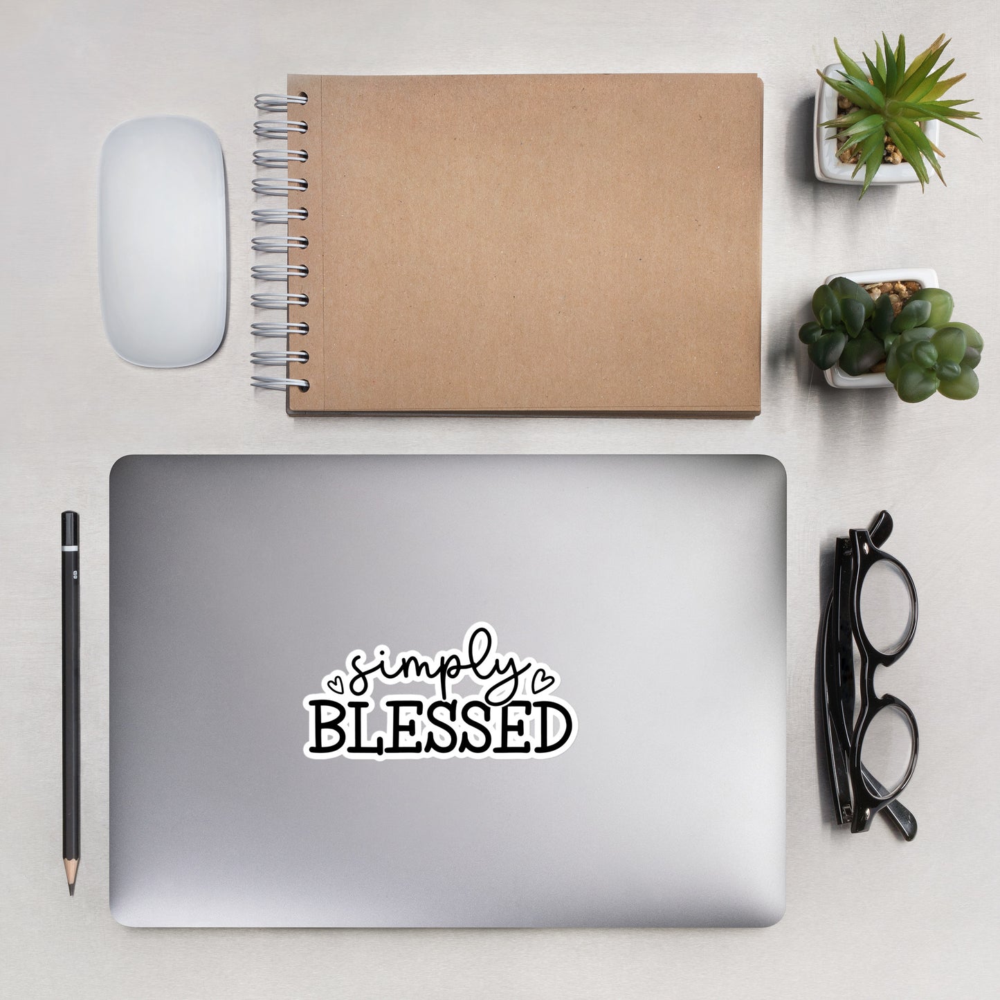 Simply Blessed Sticker